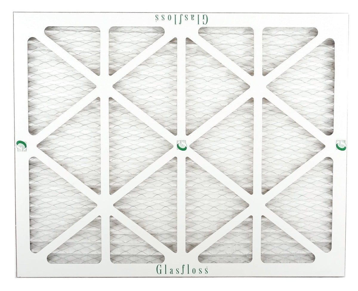 Glasfloss Air Filter 16x20x2 - 2"  10 - (Pack of 12) - Pleated  or  Air Filter - Furnace Air Filter - Home or Office - Made In The .