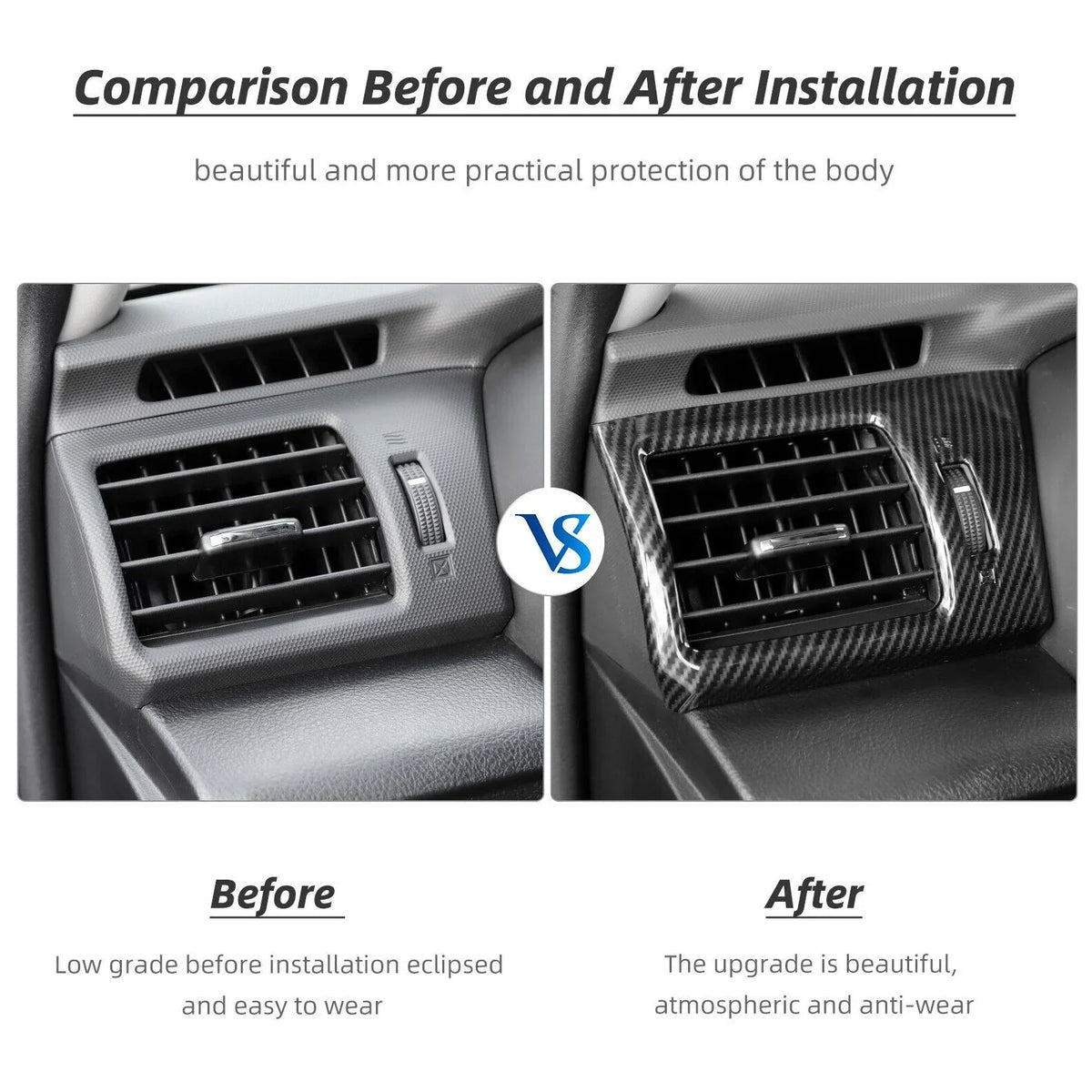 Teledu Center Console Side Air Conditioner Outlet  Vent Trim Cover for 4runner 10-19