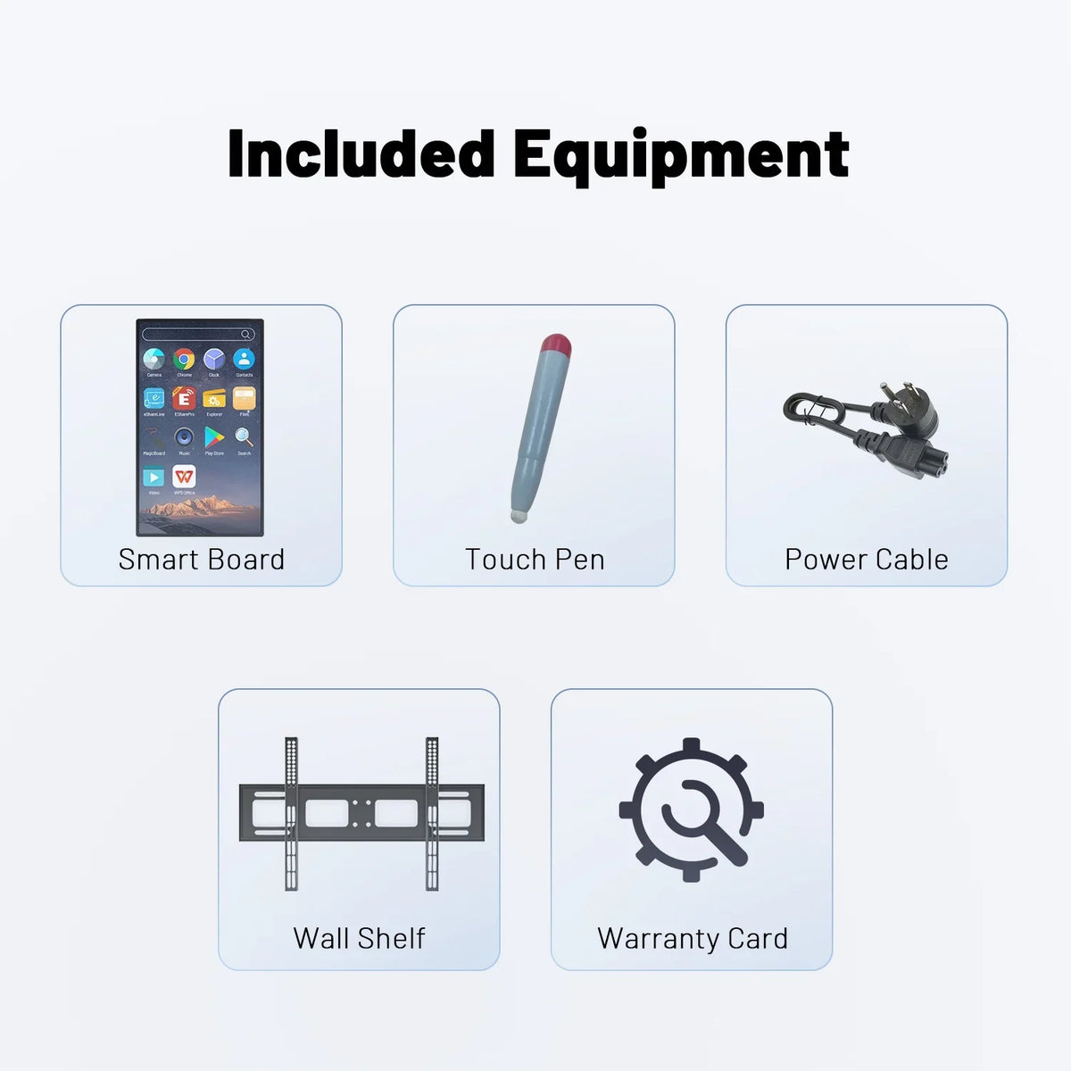 Smart Board, 43 Inch  Interactive Whiteboard, Electronic Whiteboard, Screen Mirroring from Android and iOS for Live Streaming, for Advertising Display and Classroom (Wall Mount inclued)