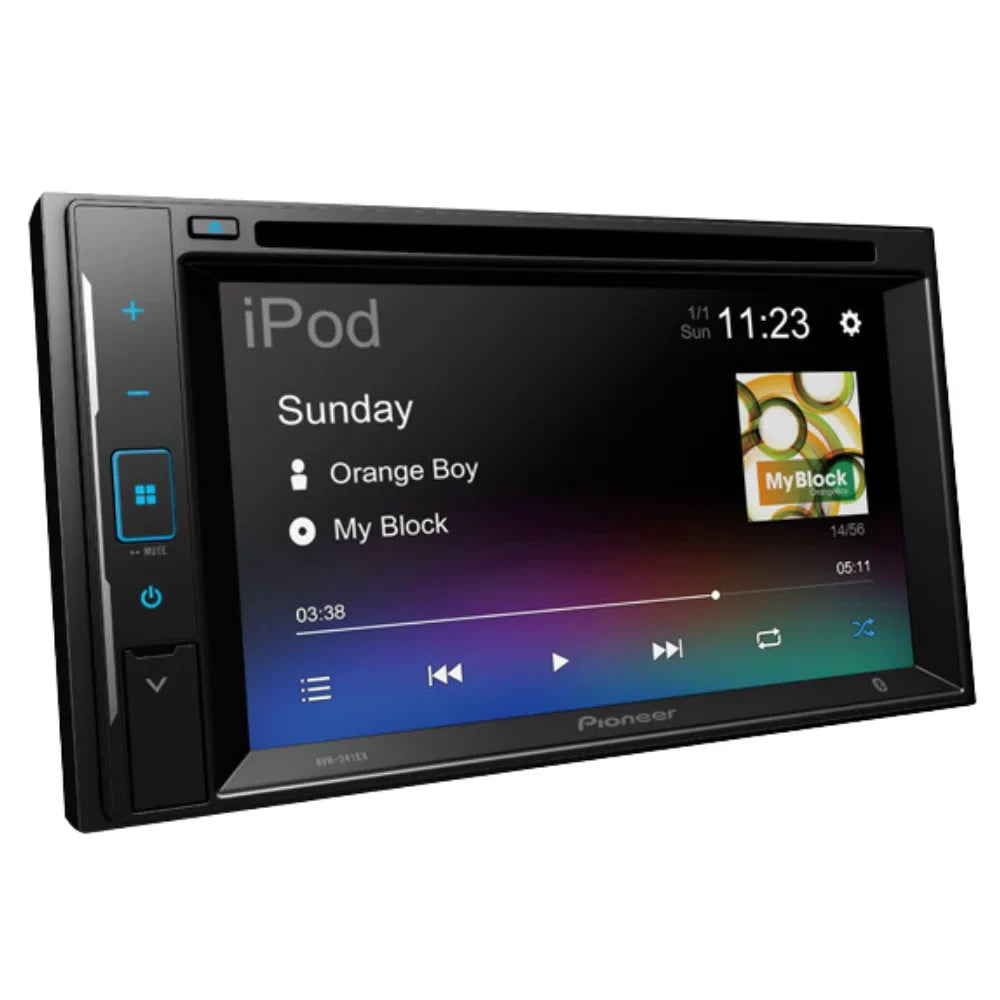 Bundle for 1998-2004 Isuzu Rodeo / Pioneer -241EX Double  Car Stereo with Bluetooth/Backup Camera/Installation Kit/in-Dash / / 6.2" Touchscreen Digital Media Receiver