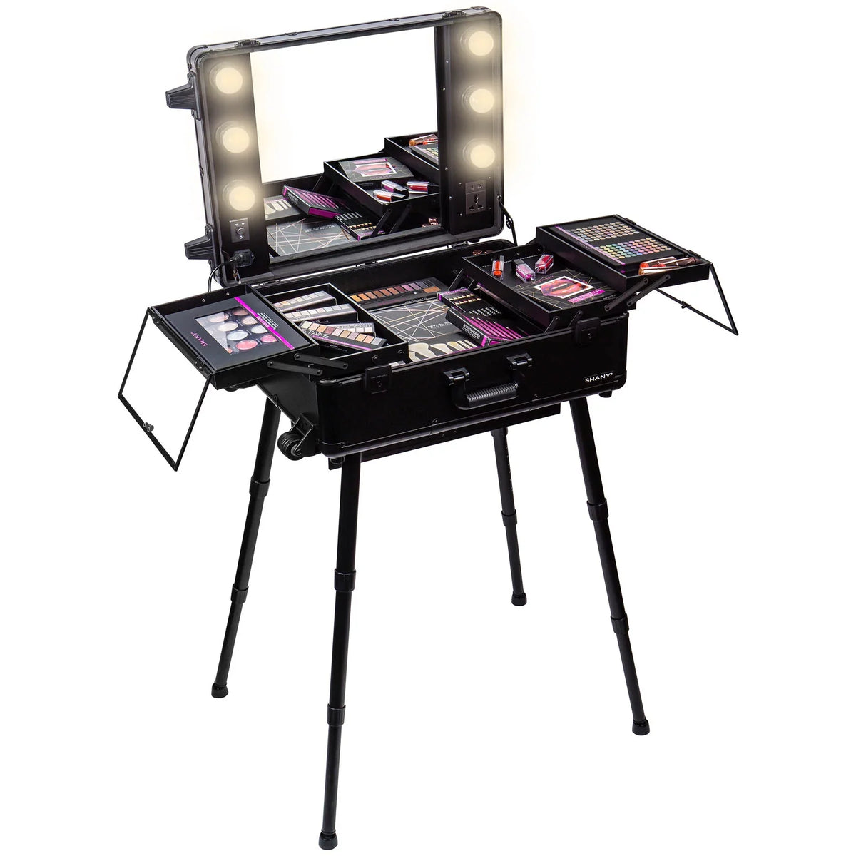 Studio ToGo Wheeled Trolley Makeup Case & Organizer with Light -