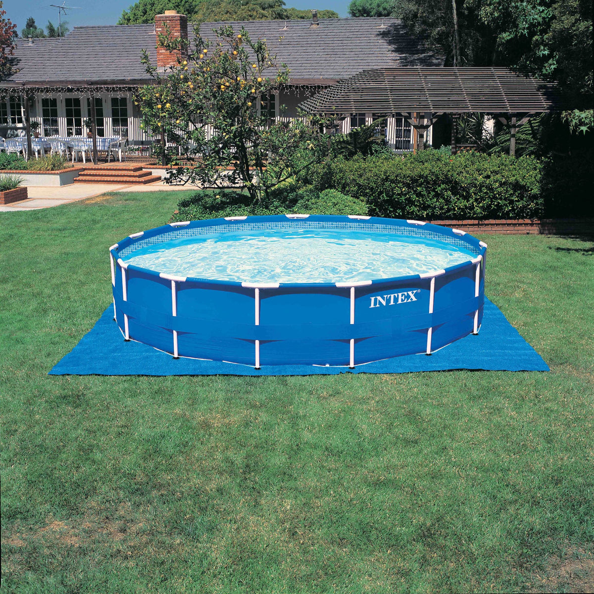 Intex Metal Frame Pool Set, 15-Feet by 48-Inch (Older Model)