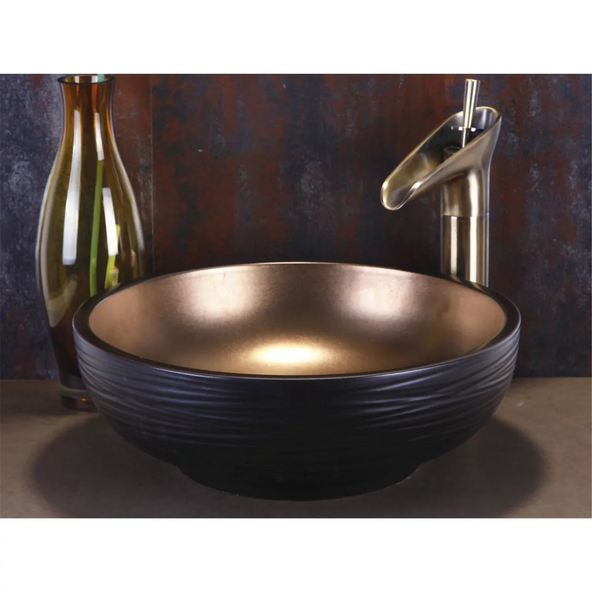 Dawn  Ceramic Circular Vessel Bathroom Sink