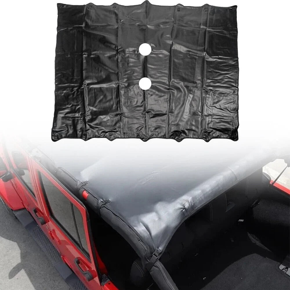 Enhance Your Jeep Wrangler   07-18 with Leather Top Sunshade Protection - Ultimate Sun Protection and Easy Installation