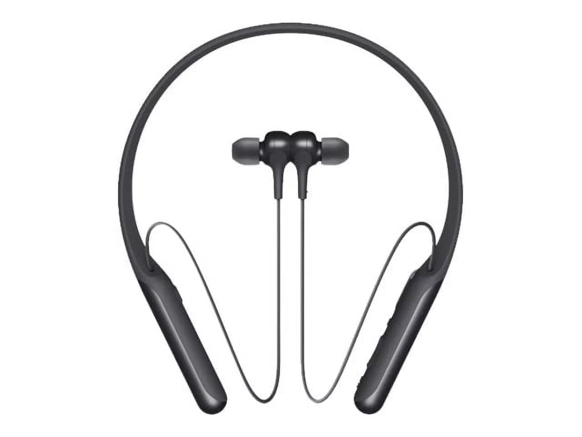 Sony - - Earphones with mic - in-ear - behind-the-neck mount - Bluetooth - wireless -  - active noise canceling - black