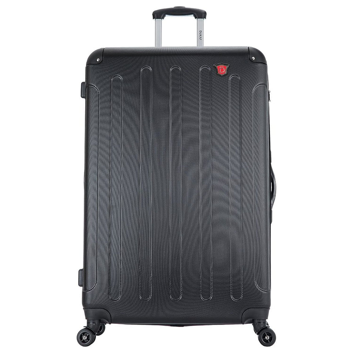 Plastic 4-Wheel Spinner Luggage Black (-)