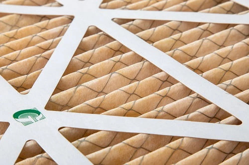2 Pack of 16x20x4  11 Pleated 4" Inch Air Filters by Glasfloss. Actual Size: 15-1/2 x 19-1/2 x 3-3/4