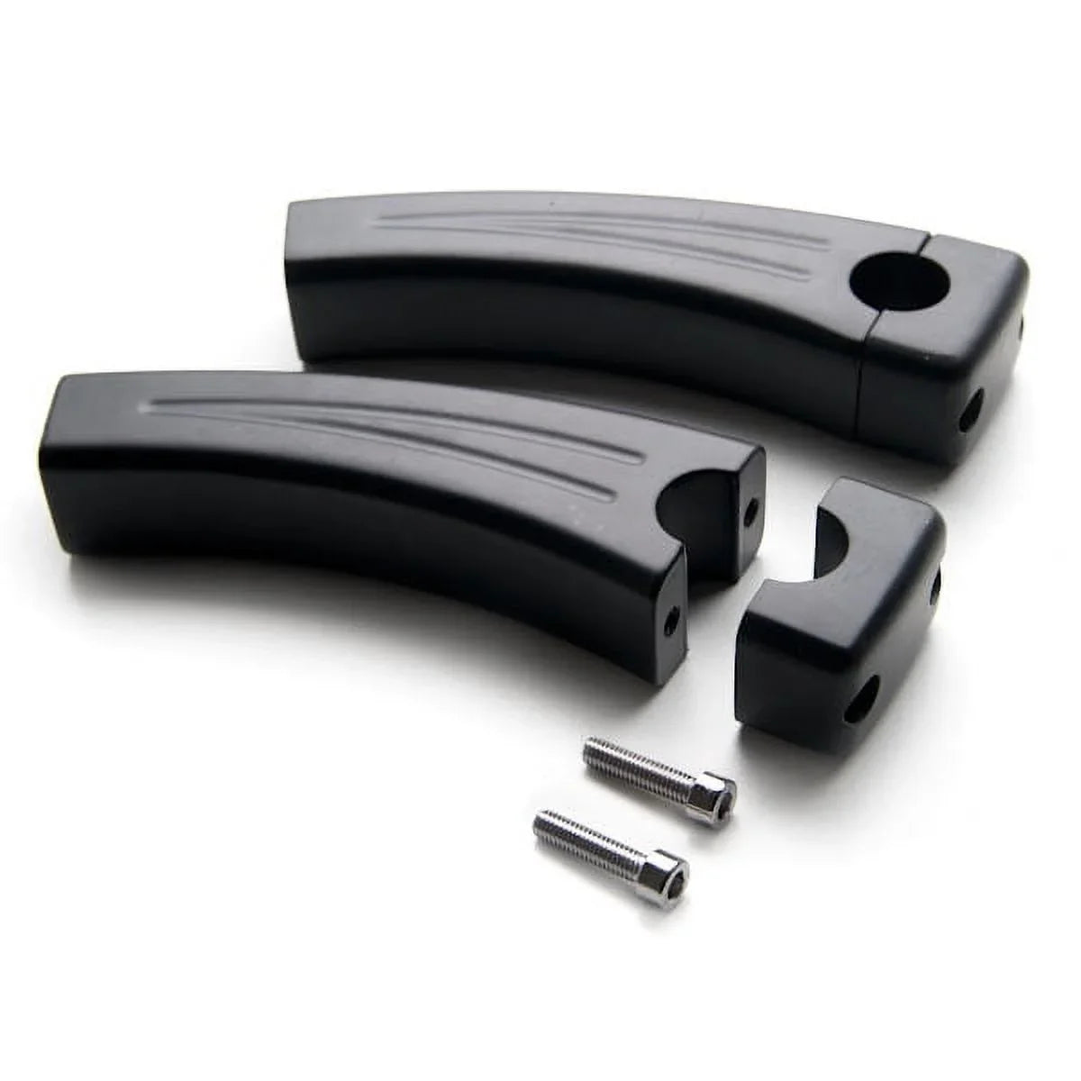Krator 5.5" Black Bike Handlebar Pullback Risers 7/8" Compatible with Ducati Monster 620 696 750 796 900 1000 1100