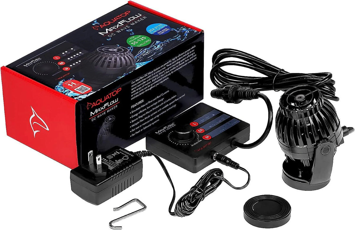 Maxflow  Wavemaker Pump With Controller, 2,113  – Fits 55-125 Gallon Tanks, Safe For Salt & water Aquariums, Wirelessly Connect 2 Or More Units, Aquarium Pump, -2000