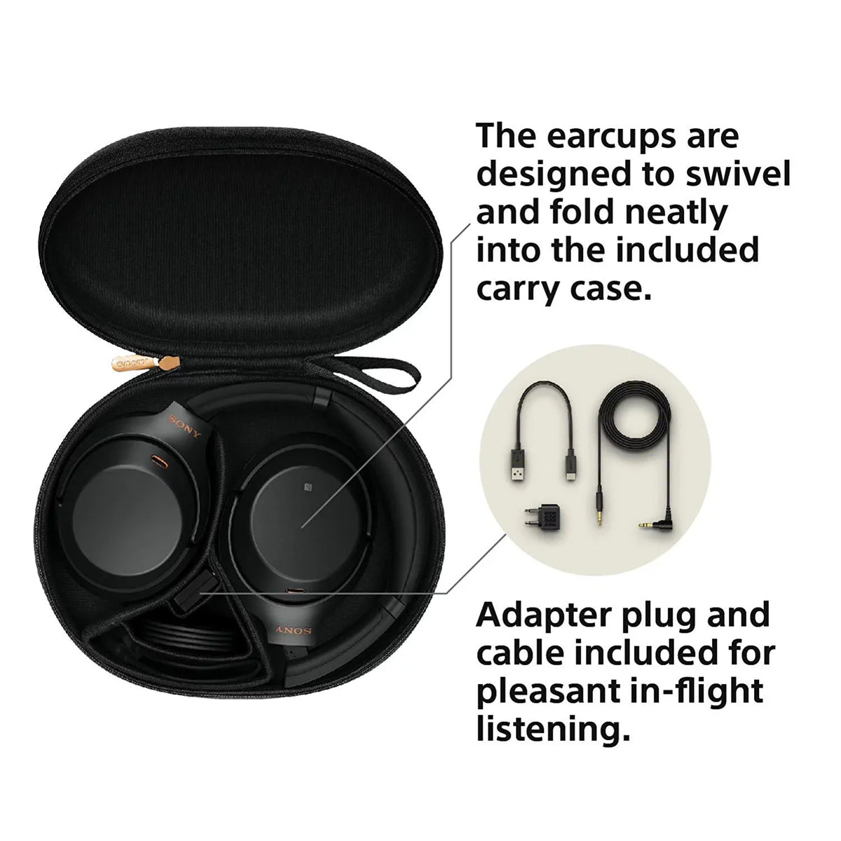 Restored Sony  Noise Cancelling Wireless Bluetooth Over the Ear Headphones, Black (Refurbished)