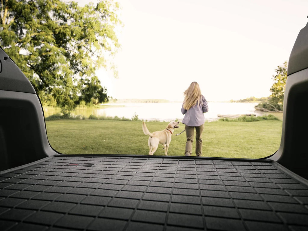 WeatherTech Cargo Trunk Liner with Bumper Protector designed for with 2007-2014 Jeep Wrangler 2-Door - Behind 1st Row Seating With Bumper Protector, Black