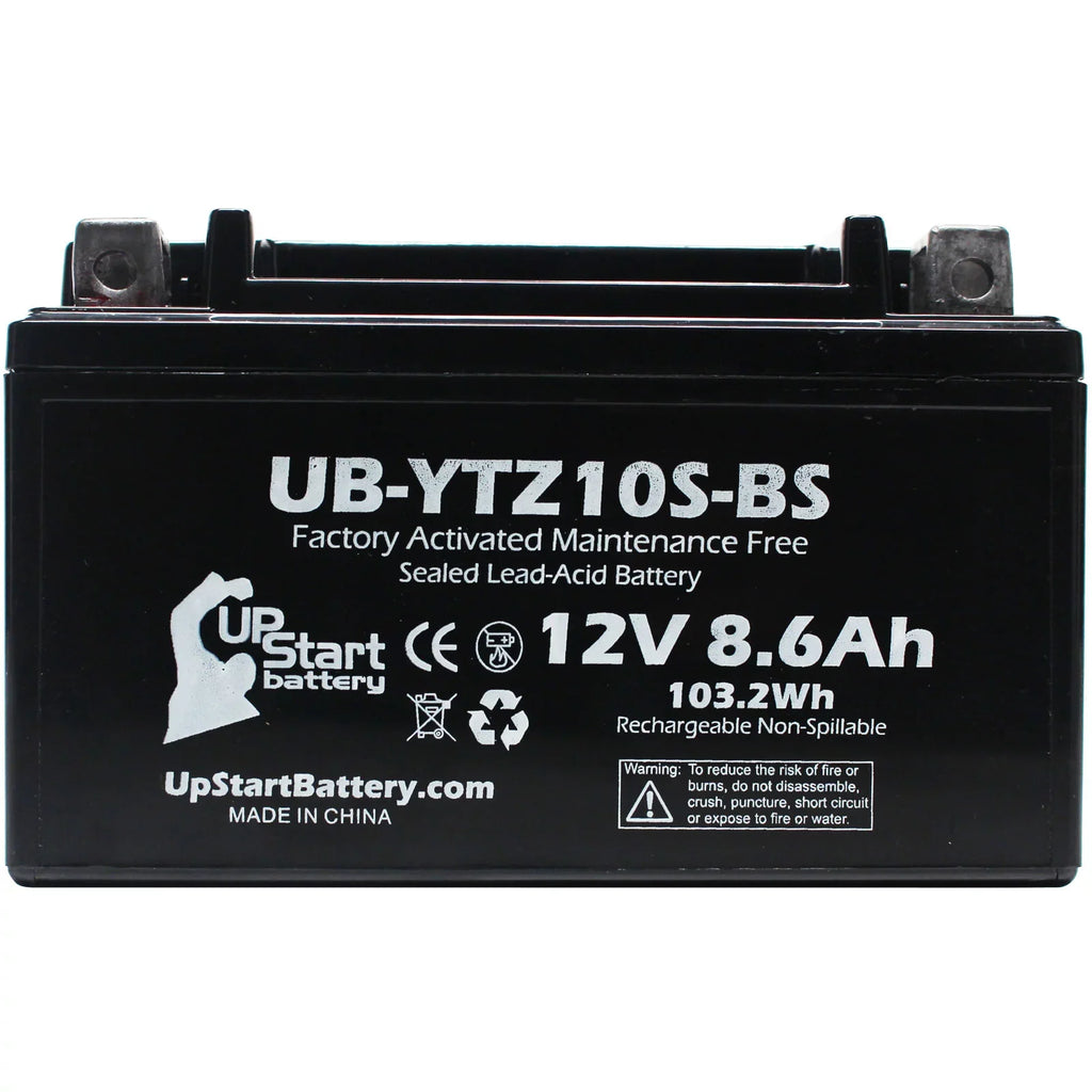5-Pack UpStart Battery Replacement for 2010 Yamaha Maxam 250CC Factory Activated, Maintenance Free, Scooter Battery - 12V, 8.6Ah, --