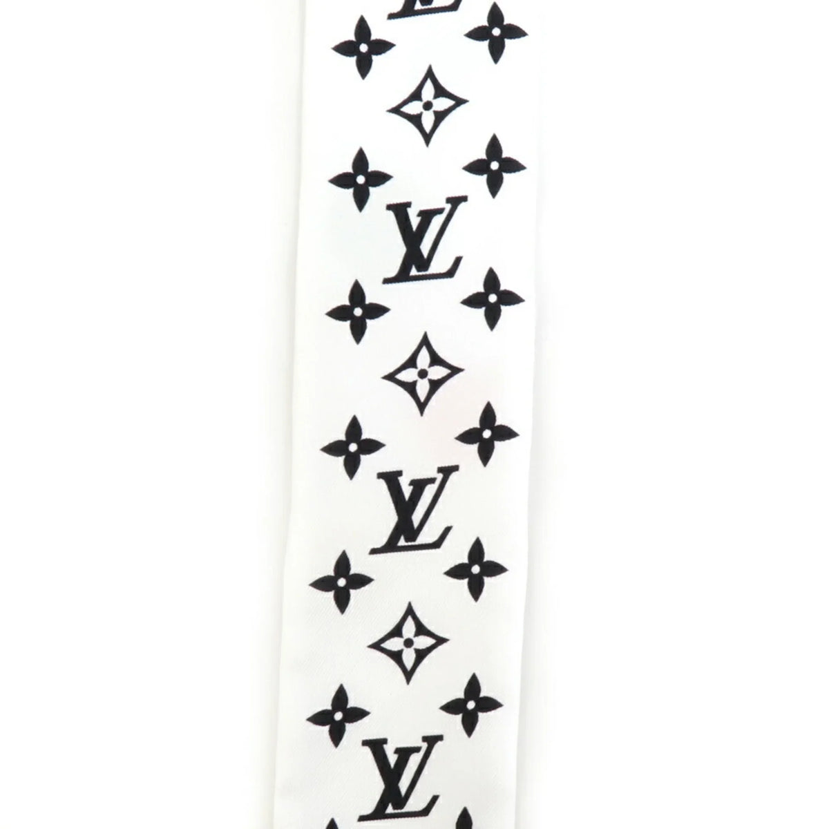 Pre-Owned   Scarf Muffler  x  Painted Dot Bandeau  Silk White Multicolor Women's  (Good)