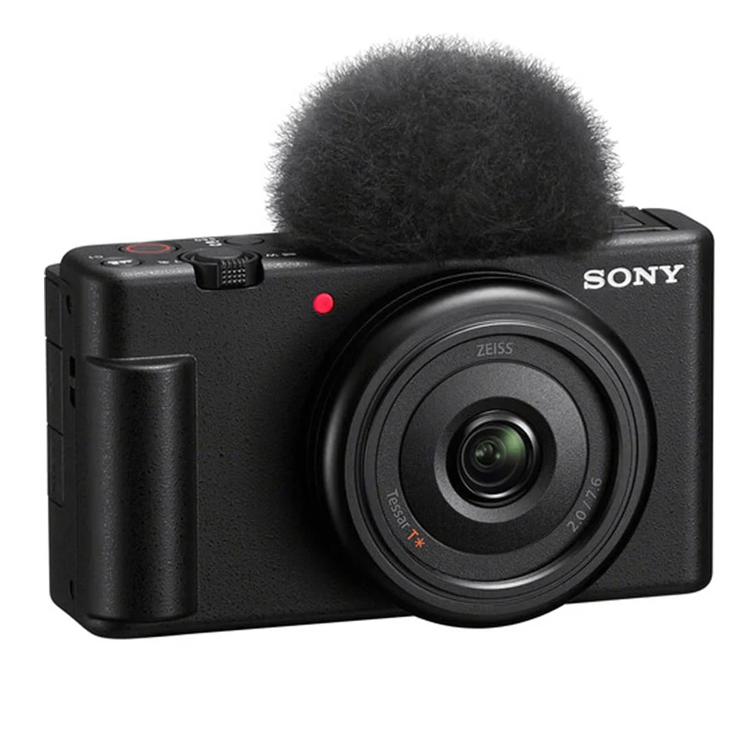 Sony -1F Vlogging Camera (Black) with SanDisk 128GB Memory Card + Tripod + ZeeTech Accessory Bundle