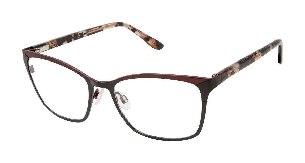 By Gwen Stefani  Black & Burgundy Eyeglasses 52mm with  Case