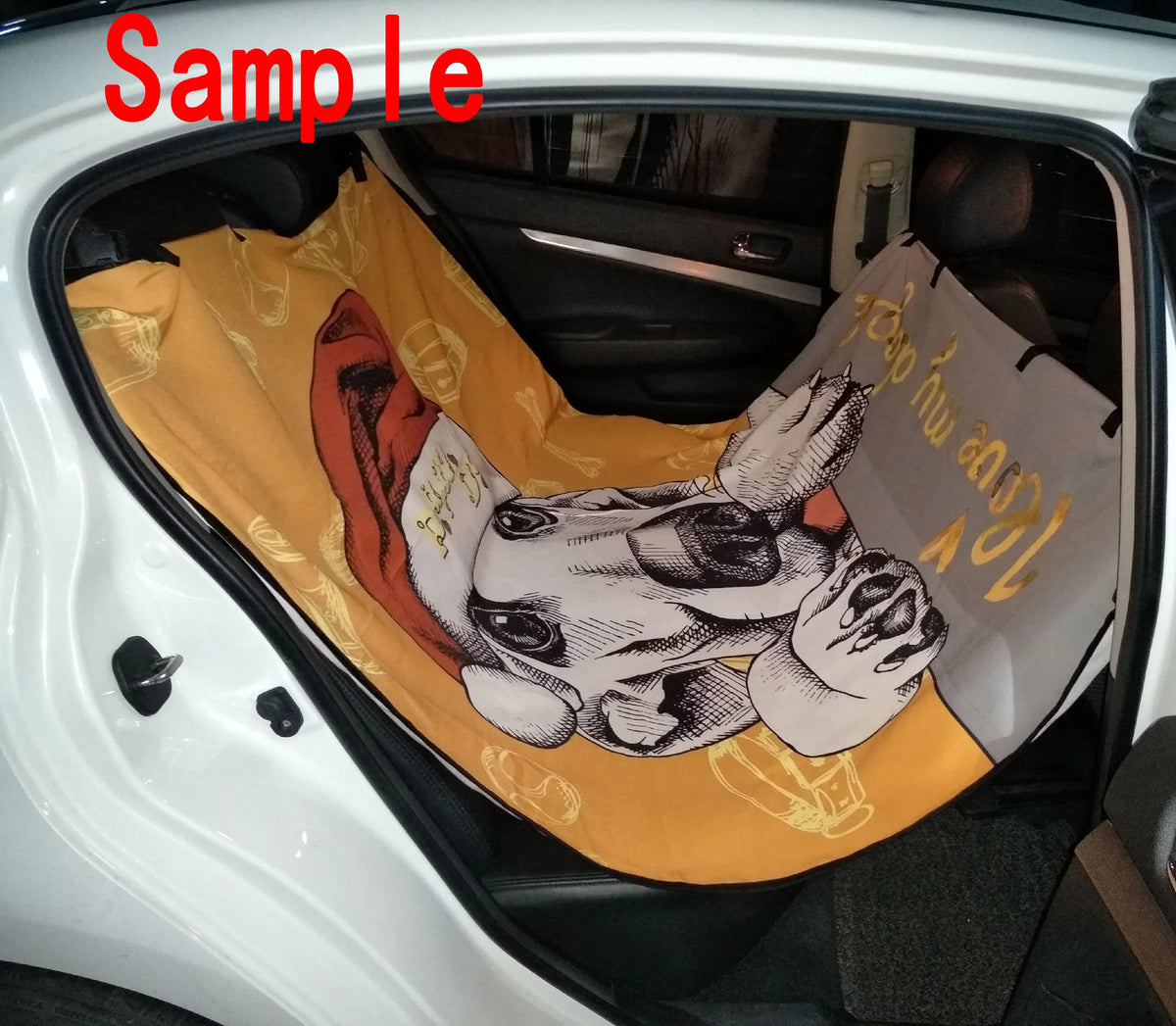 Music Note and Elephant with Colorful Paisley Heart Pet Car Seat Cover Dog Car Seat Mat Hammock Cargo Mat Trunk Mat For Cars Trucks and  54x60 inches