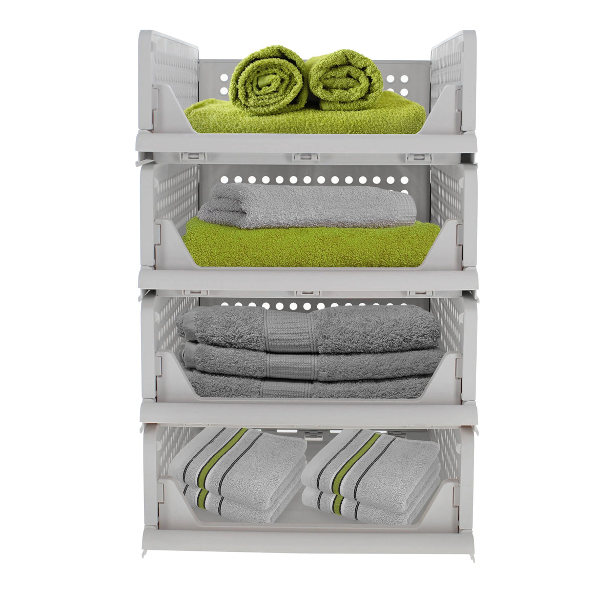 Creekview Home Emporium Stacking Drawer Organizer - 4 Plastic Stackable Drawers