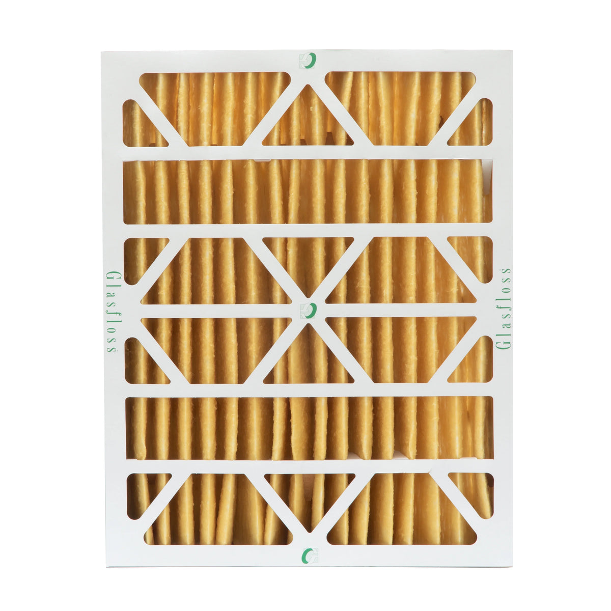 2 Pack of 16x20x4  11 Pleated 4" Inch Air Filters by Glasfloss. Actual Size: 15-1/2 x 19-1/2 x 3-3/4
