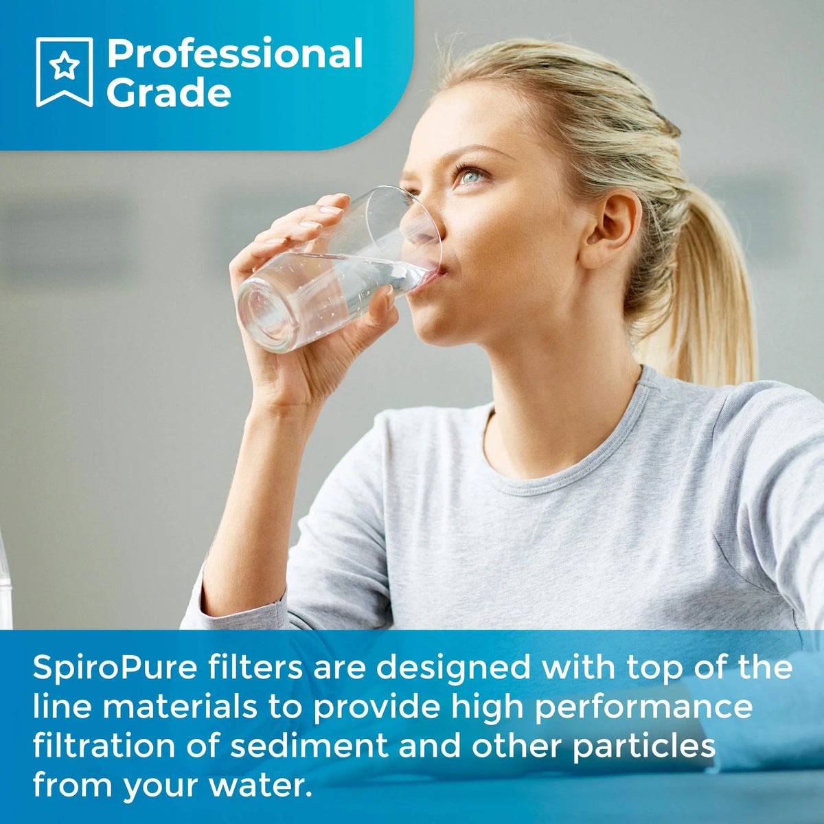 SpiroPure --30 30x2.5 3 Micron Spun Melt-Blown Polypropylene Sediment Water Filter Cartridge (Case of 20)
