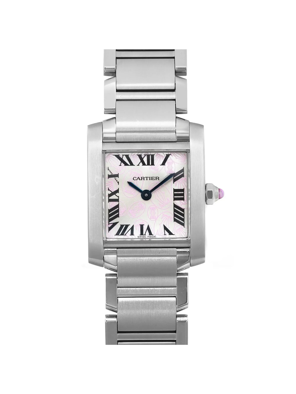 Pre-owned Cartier Tank Francaise 20mm Steel Lady Quartz Watch  (Good)