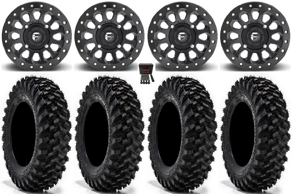 Fuel Vector Bdlk 14" Wheels Bk 32" Warrior  Sticky  Tires Sportsman  Ranger