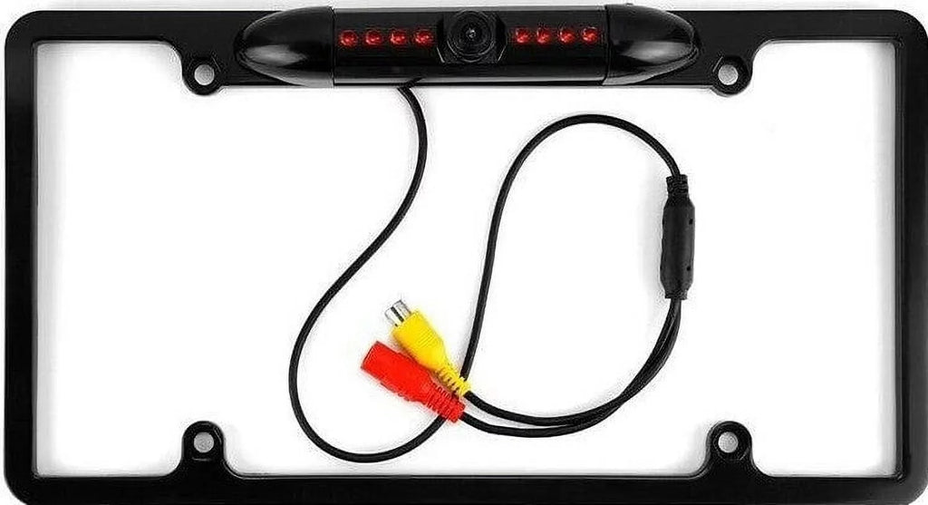 Backup Camera Rearview License Plate Frame for   Black