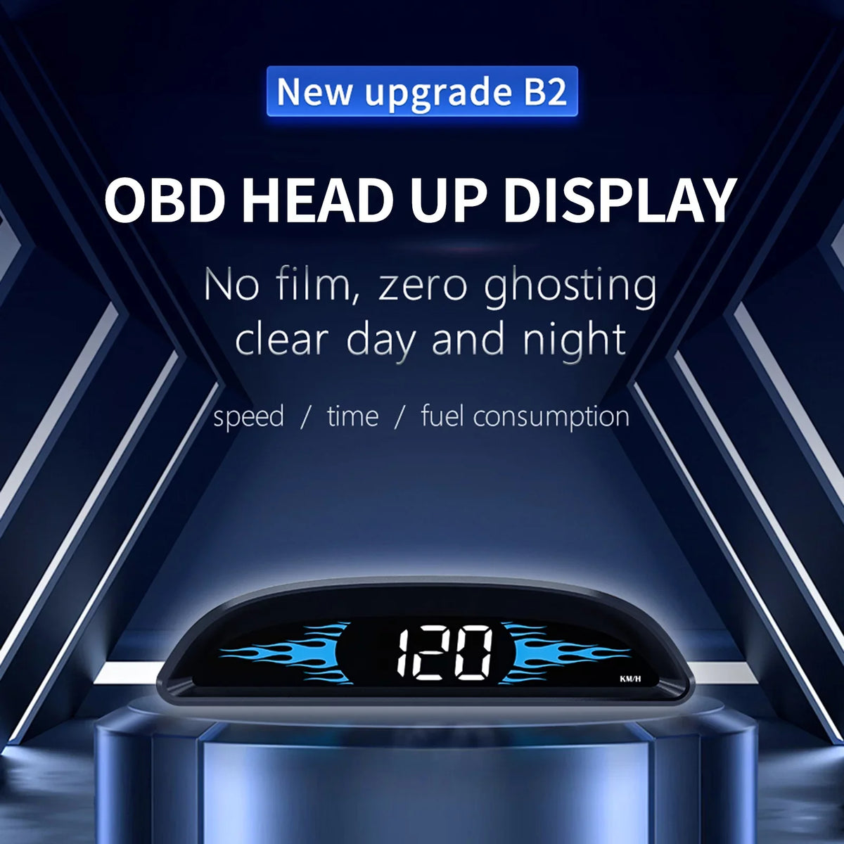 Apexeon Car  Speedometer Head-Up Display, Multi-Function Diagnostic Detector for Precise Driving Data
