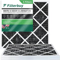 Filterbuy 10x10x1  8 Odor Eliminator Pleated   Furnace Air Filters with Activated Carbon (3-Pack)
