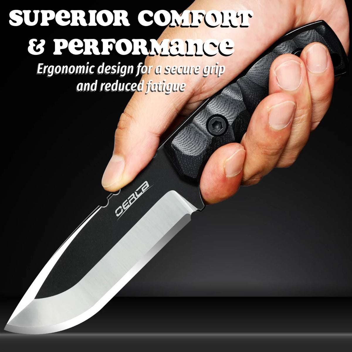 '-0014 Fixed Blade Knife Full Tang Outdoor Camping Hunting Survival Knife