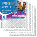 12x12x1 Air Filter  13 Comparable to  1500 - 2200 &  9 Electrostatic Pleated Air Conditioner Filter 6 Pack   Premium  Made 12x12x1 Furnace Filters by     .