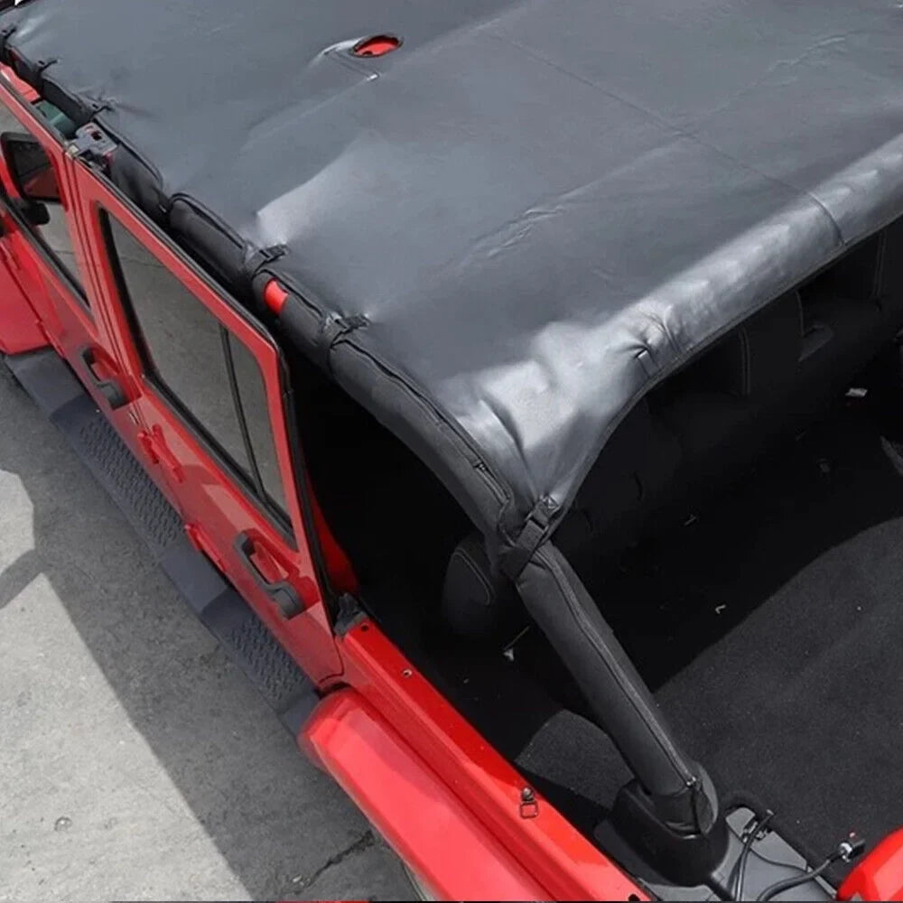 Jahyshow Leather Top Sunshade Protection for Jeep Wrangler   07-18 - Experience Unmatched Sun Protection