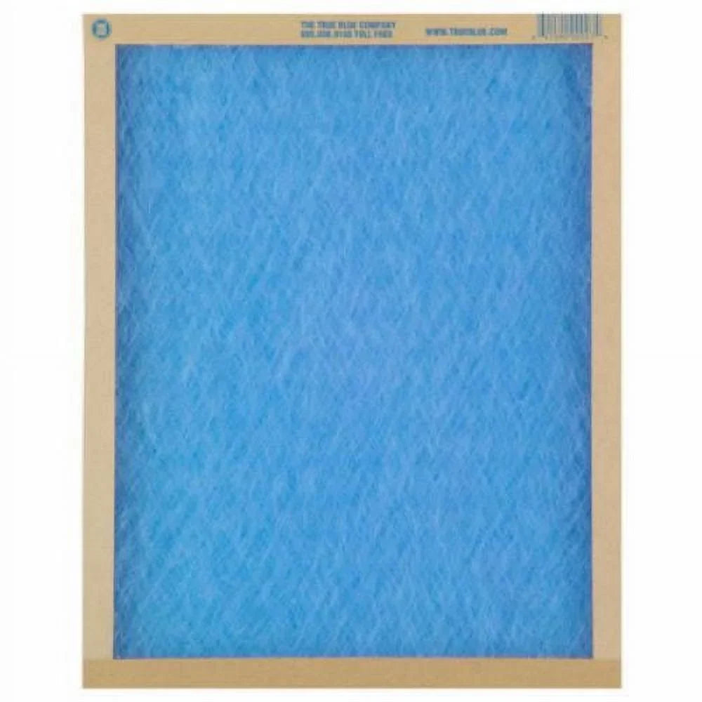 True Blue 114241 14" x 24" x 1" Flat Panel Spun Fiberglass Disposable Furnace Air Filter  2 - Quantity of 12