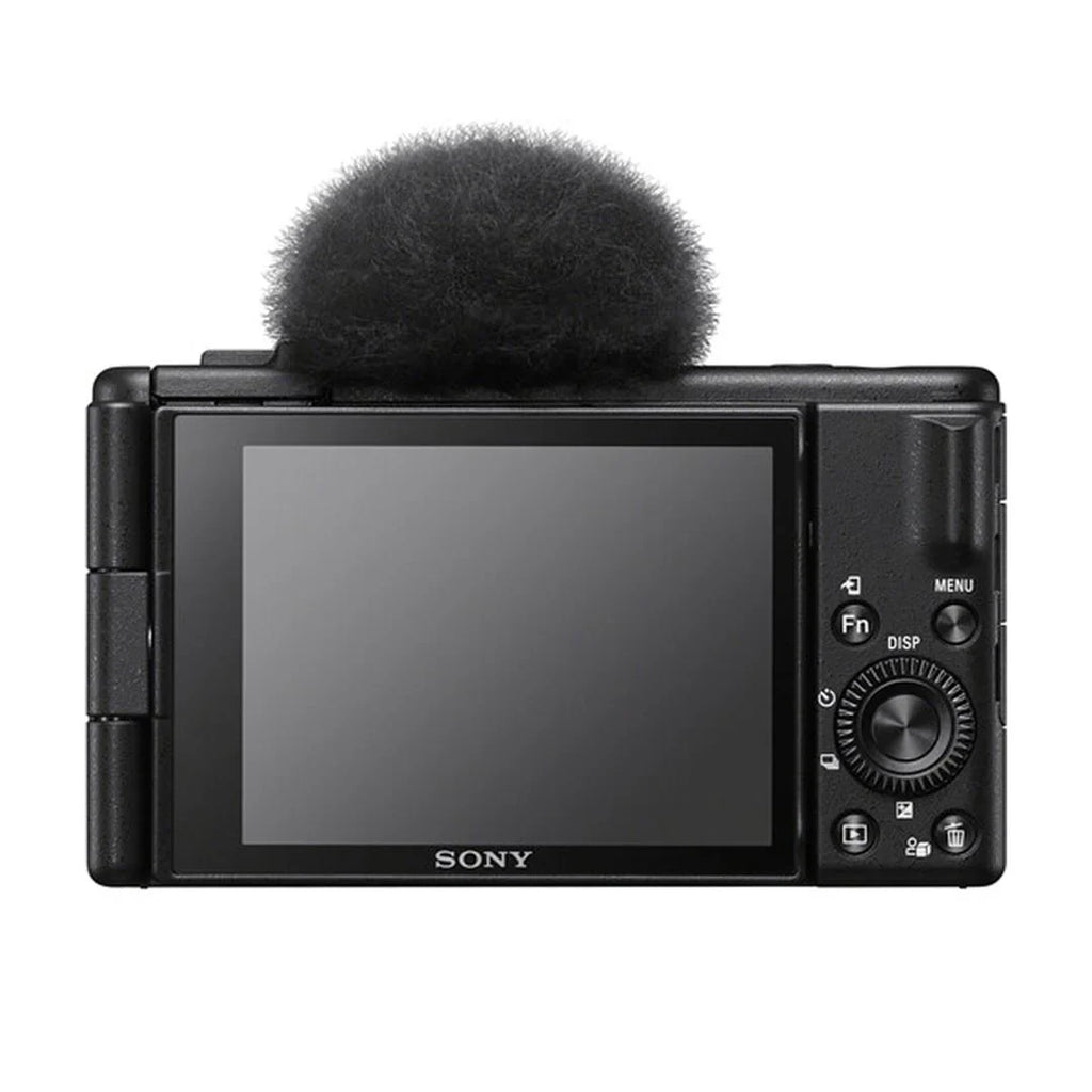 Sony -1F Vlogging Camera (Black) with SanDisk 128GB Memory Card + ZeeTech Accessory Bundle