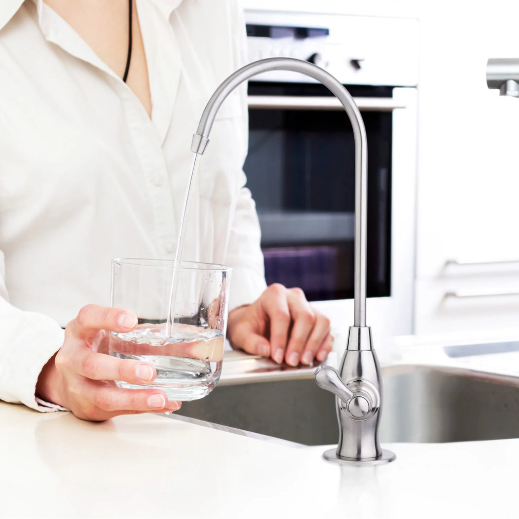 iSpring - Heavy Duty Reverse Osmosis, High Spout Kitchen Bar Sink Drinking Water, Contemporary  Faucet, Antique Wine