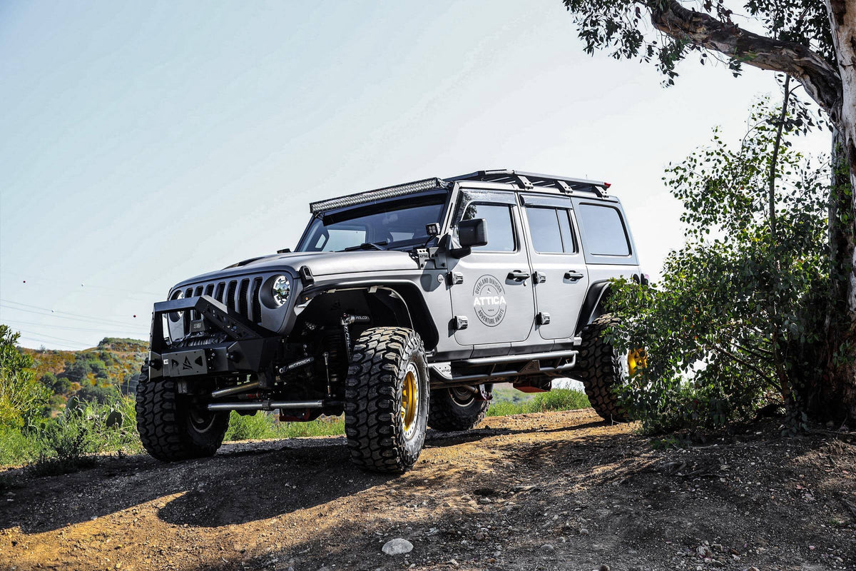 Attica 2018-2024 Fits Jeep Wrangler  2019-2024 Gladiator   Pillar Light Mount Bracket Powder Coated Steel -