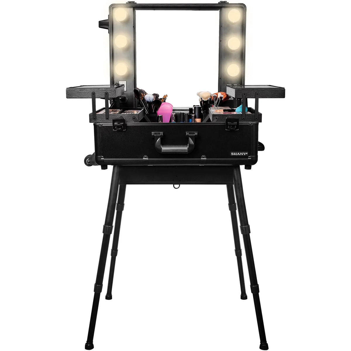 Studio ToGo Wheeled Trolley Makeup Case & Organizer with Light -