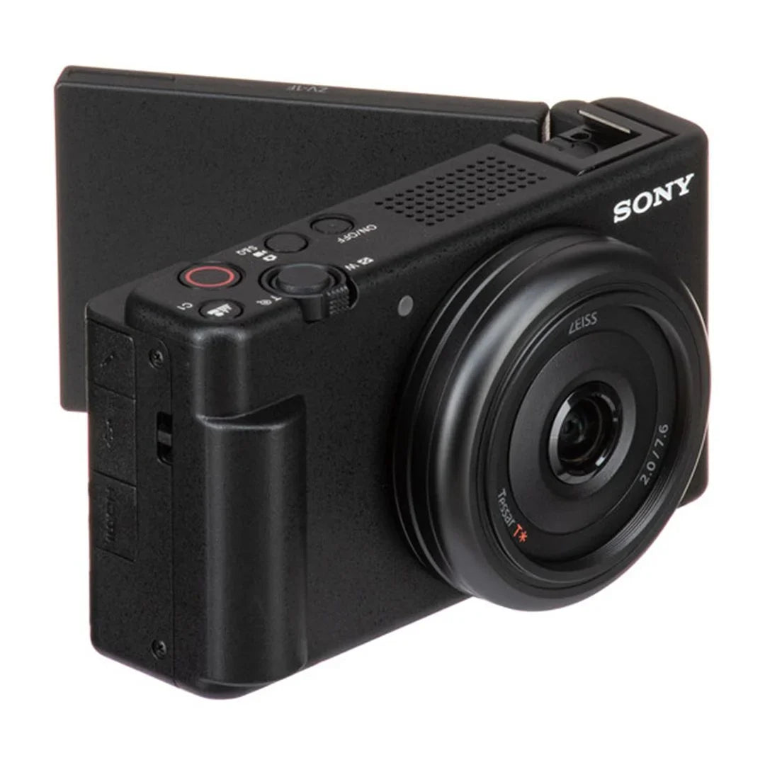 Sony -1F Vlogging Camera (Black) with SanDisk 128GB Memory Card + Tripod + ZeeTech Accessory Bundle