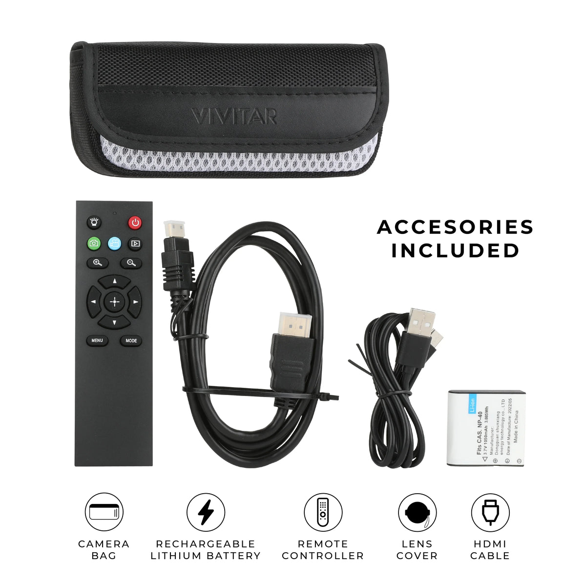 Vivitar 4K  Digital Video Camera, Night Vision, , Remote Control