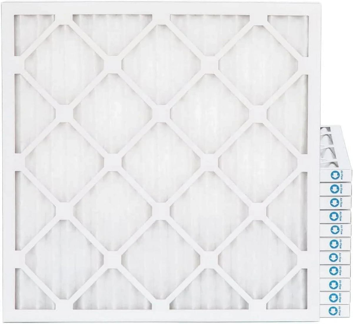 20X22x1  8 Pleated  Furne 1'' Air Filters By Pamlico. Case Of 12. Ext Size: 19-1/2  21-3/4  3/4, White