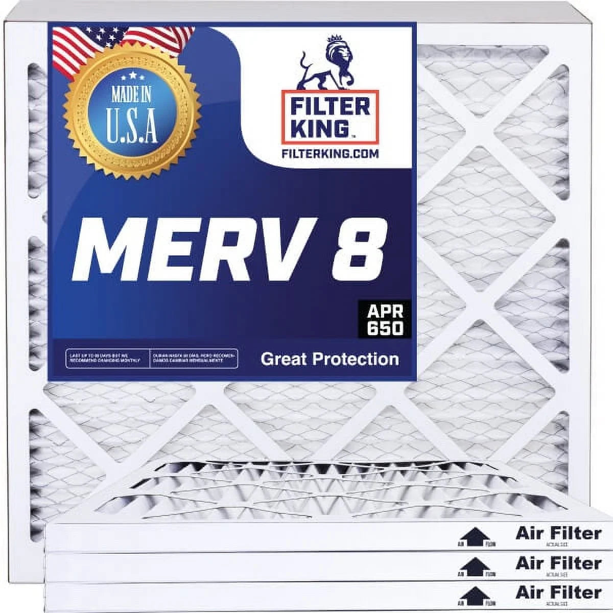 Filter King 9x60.5x1 Air Filter | 4- |  8  Pleated / Furnace Filters |    | Actual Size: 9 x 60.5 x .75"