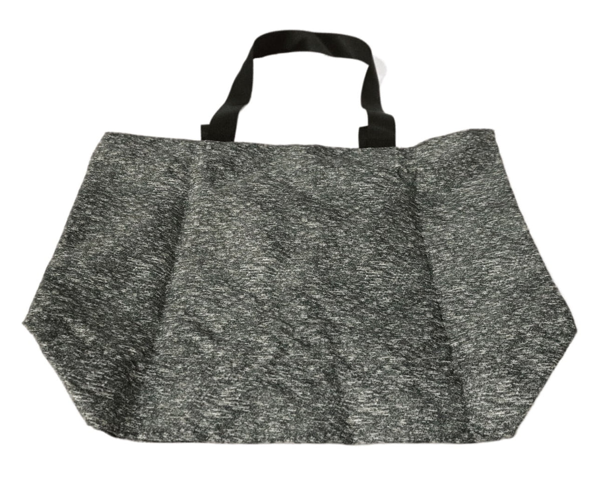 Victoria's Secret Pink Large Weekender Canvas Tote Bag Heathered Gray/Black