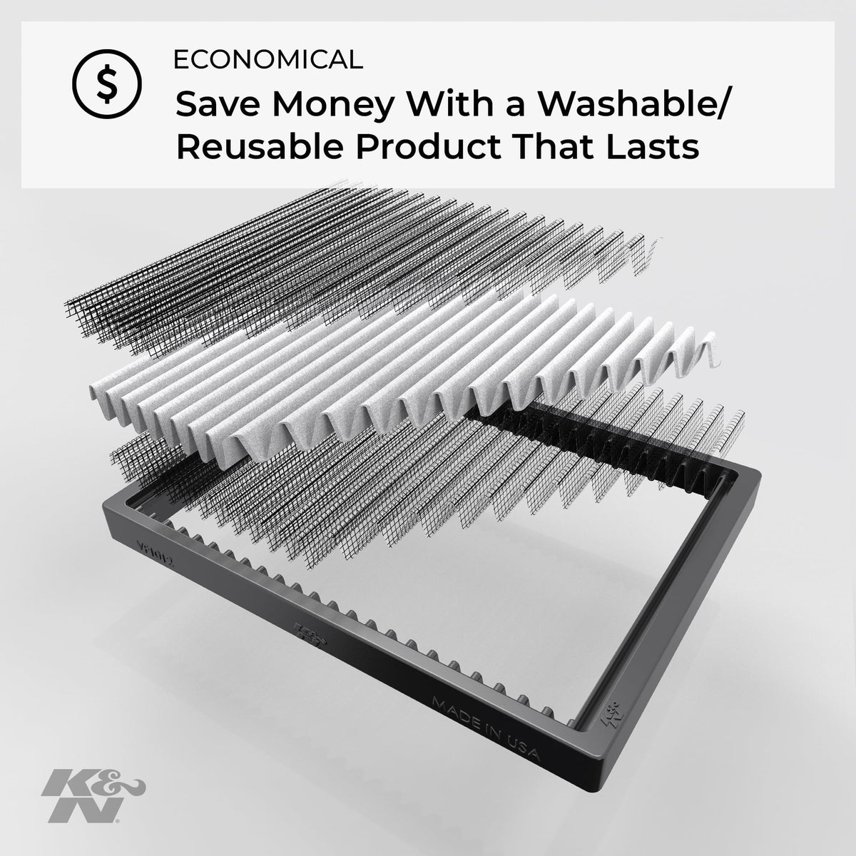 & Cabin Air Filter: Washable and Reusable: Designed For Select 2012-2018 Volkswagen/Audi/Seat Vehicle Models,