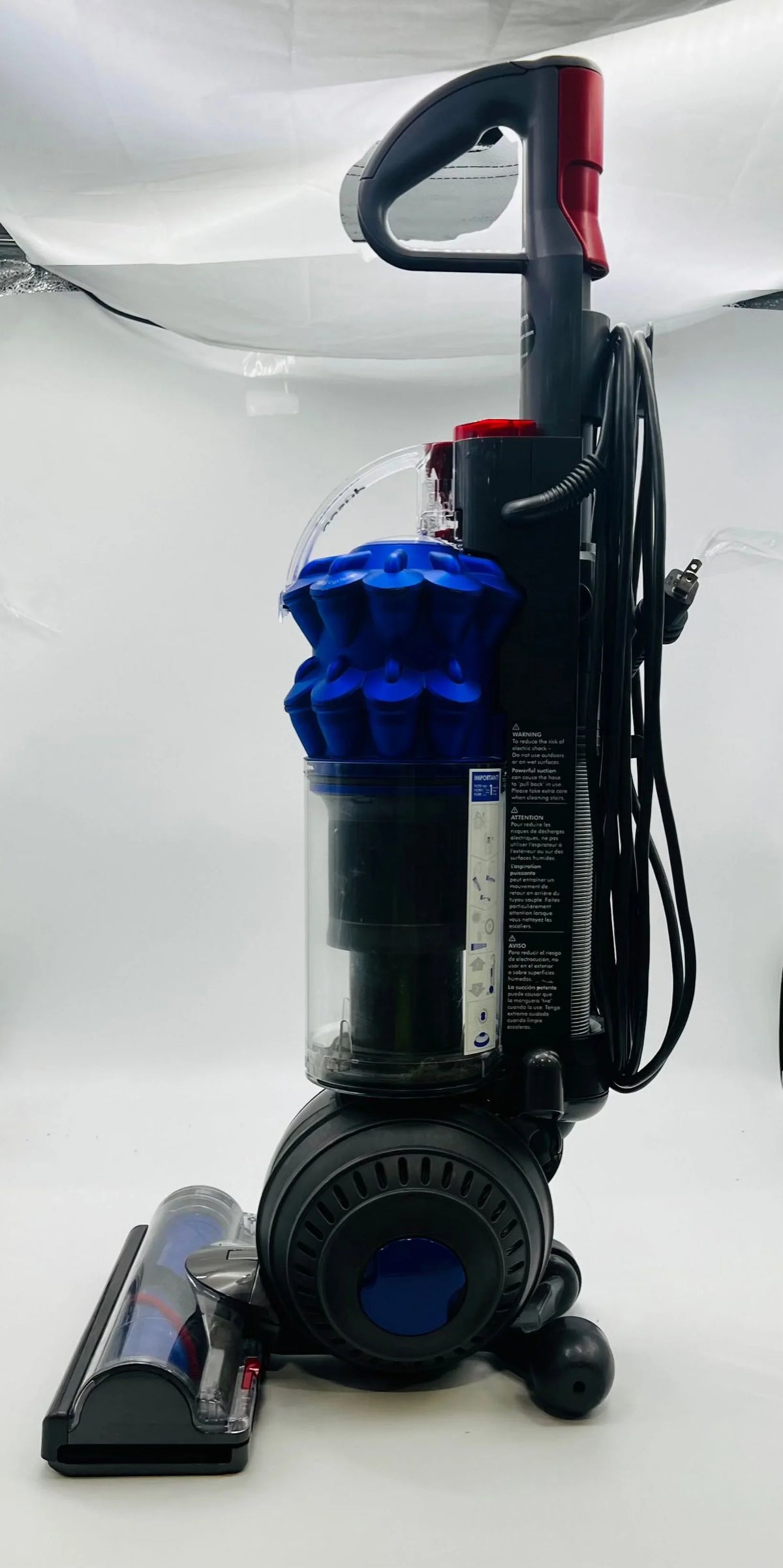 Open Box Dyson  Ball Compact Allergy Upright Vacuum 209456-02 Iron/Blue