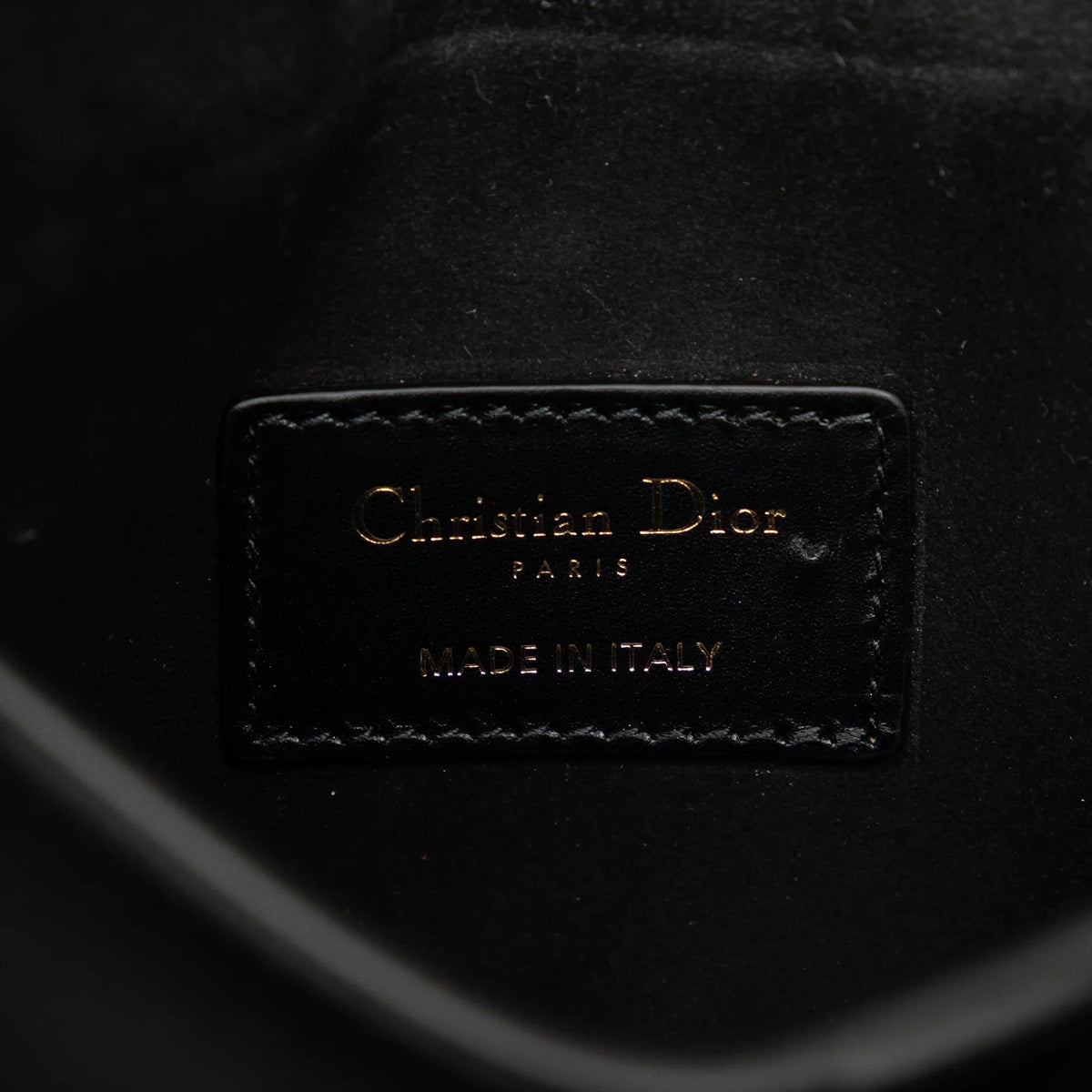Pre-Owned Authenticated Dior Saddle Belt Bag Calf Leather Black Unisex (Good)