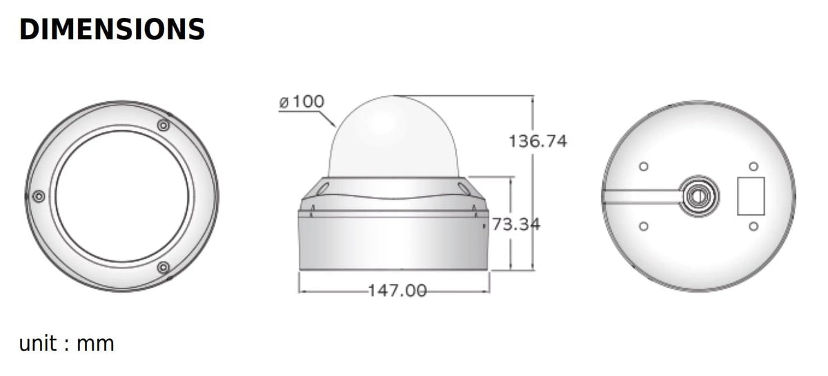 Eyemax Storm Series - 1080P - Vandal   Camera 2.8-12mm Dual Power, Motorized ( Made In Korea )