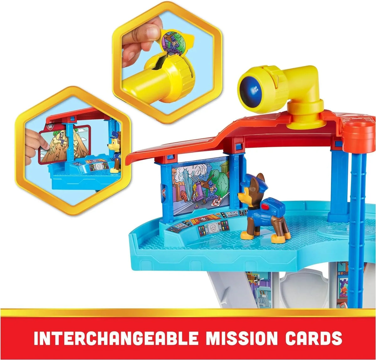 Paw Patrol Lookout Tower Playset with Toy Car Launcher, 2 Chase Action Figures, Chases Police Cruiser and Accessories, Kids Toys for Ages 3 and up