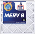 Filter King 12x12x1 Air Filter | 4- |  8  Pleated / Furnace Filters |    | Actual Size: 12 x 12 x .75"