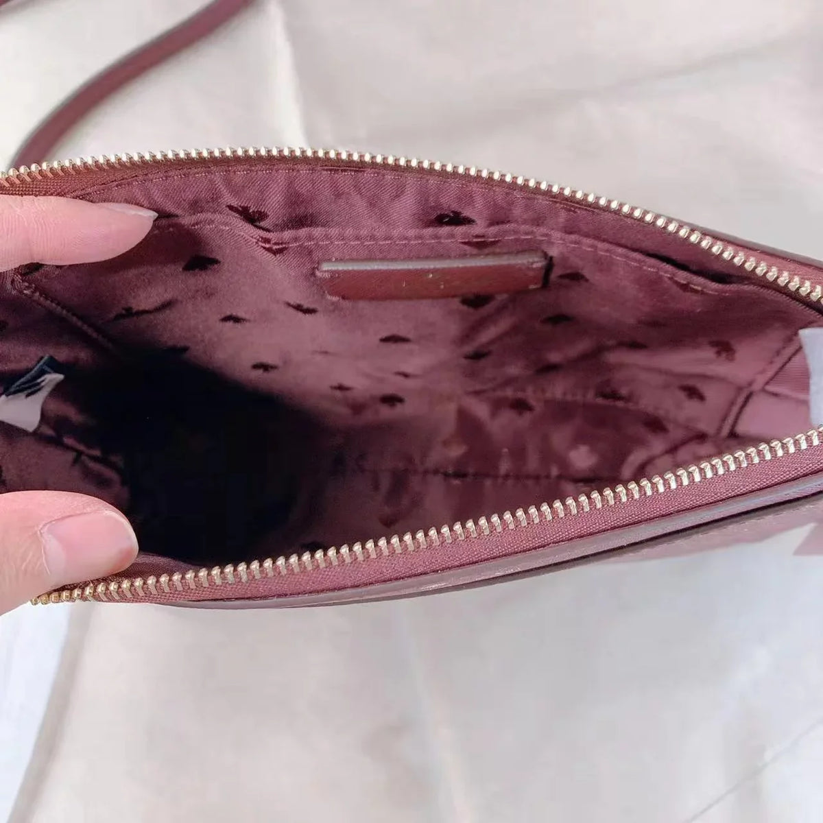 Kate Spade  Glitter Fabric CrossBody Bag In Deep Nova