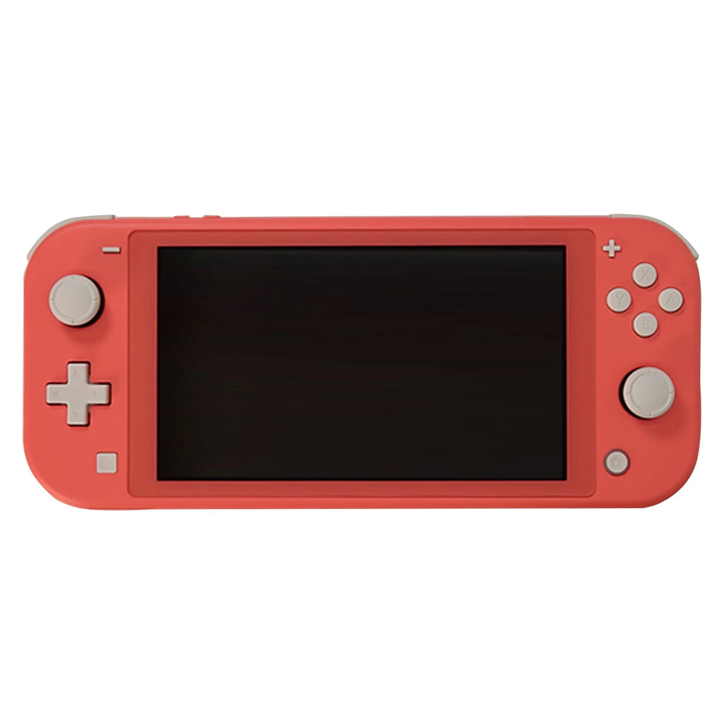 Nintendo Switch Lite (Coral) with JLab Play Gaming Wireless Bluetooth Earbuds - Black/Blue