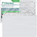 Filterbuy 10x18x4  13 Pleated   Furnace Air Filters (6-Pack)